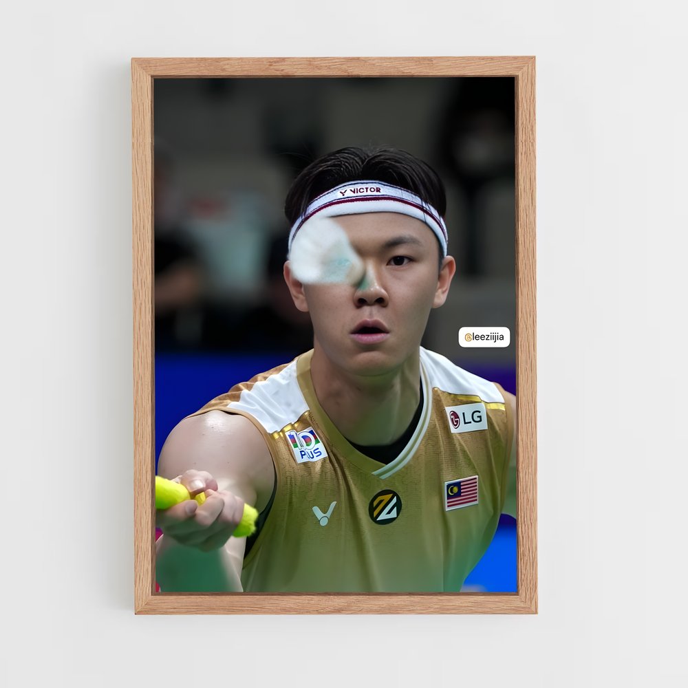 Poster Match Énergique – affiche Badminton (vue 4)